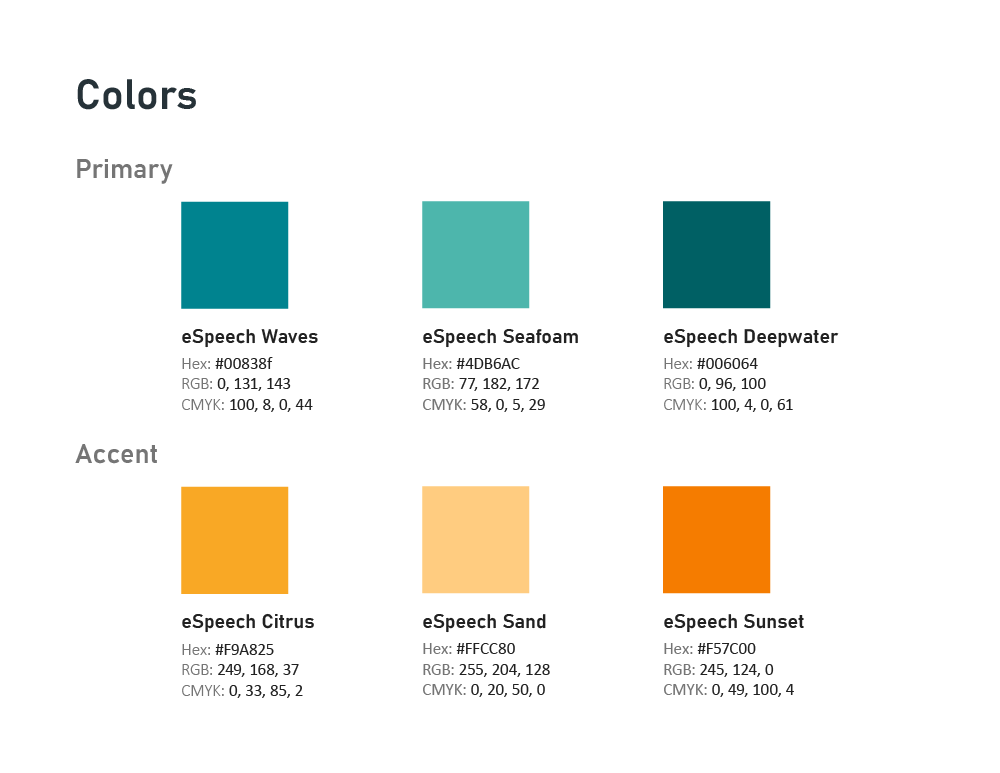 color swatches for espeechdocs