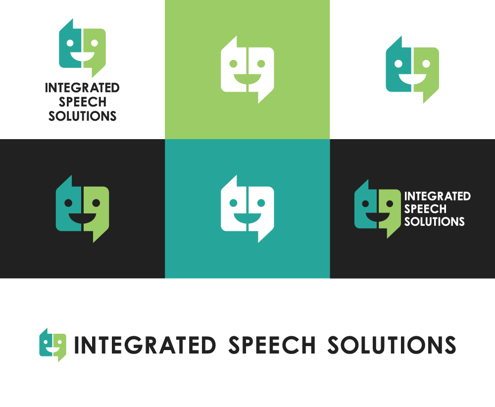 integrated speech solutions logo variations