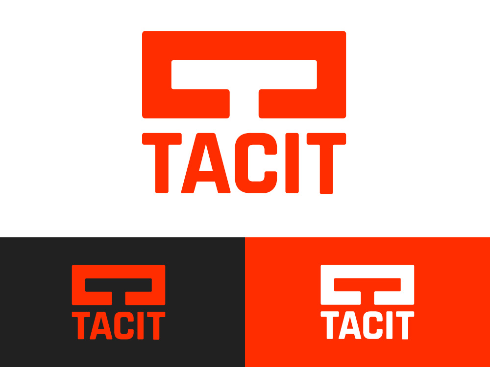 different color variants of the Tacit logo